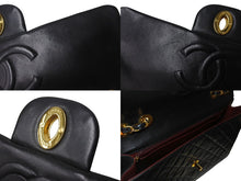 Load image into Gallery viewer, CHANEL シャネル デカマトラッセ チェーンショルダーバッグ シングルフラップ 2番台 ブラック ゴールド金具 美品 中古 4b000173