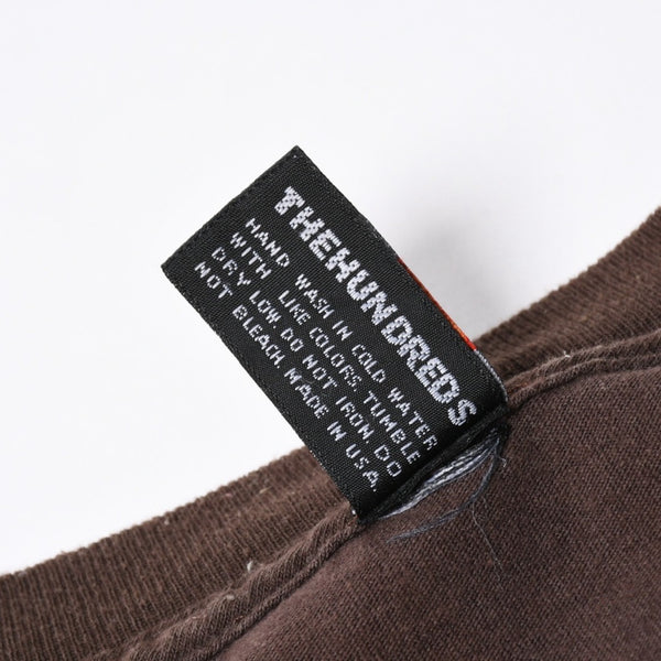 THE HUNDREDS ザ ハンドレッズ 半袖 Tシャツ サイズ3XL プリント ブラウン コットン 美品 中古 4a007397