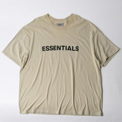 ESSENTIALS エッセンシャル FEAR OF GOD フィアオブゴッド ロゴ 半袖Tシャツ コットン アイボリー サイズXL 美品 中古 4a007429