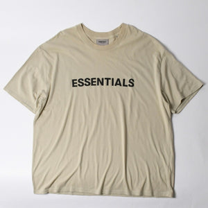 ESSENTIALS エッセンシャル FEAR OF GOD フィアオブゴッド ロゴ 半袖Tシャツ コットン アイボリー サイズXL 美品 中古 4a007429