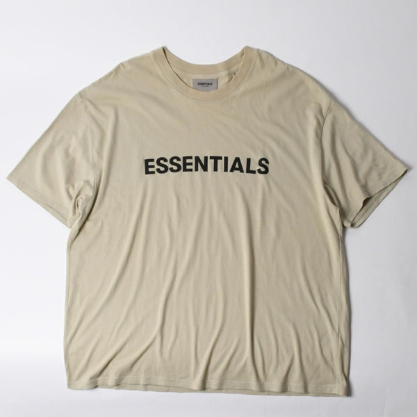 ESSENTIALS エッセンシャル FEAR OF GOD フィアオブゴッド ロゴ 半袖Tシャツ コットン アイボリー サイズXL 美品 中古 4a007429