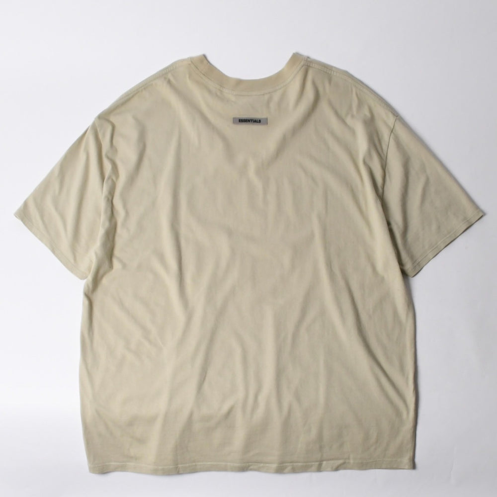 ESSENTIALS エッセンシャル FEAR OF GOD フィアオブゴッド ロゴ 半袖Tシャツ コットン アイボリー サイズXL 美品 中古 4a007429