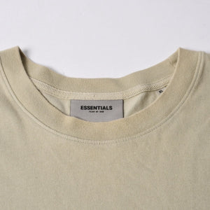 ESSENTIALS エッセンシャル FEAR OF GOD フィアオブゴッド ロゴ 半袖Tシャツ コットン アイボリー サイズXL 美品 中古 4a007429