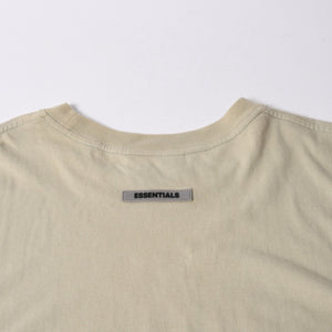 ESSENTIALS エッセンシャル FEAR OF GOD フィアオブゴッド ロゴ 半袖Tシャツ コットン アイボリー サイズXL 美品 中古 4a007429