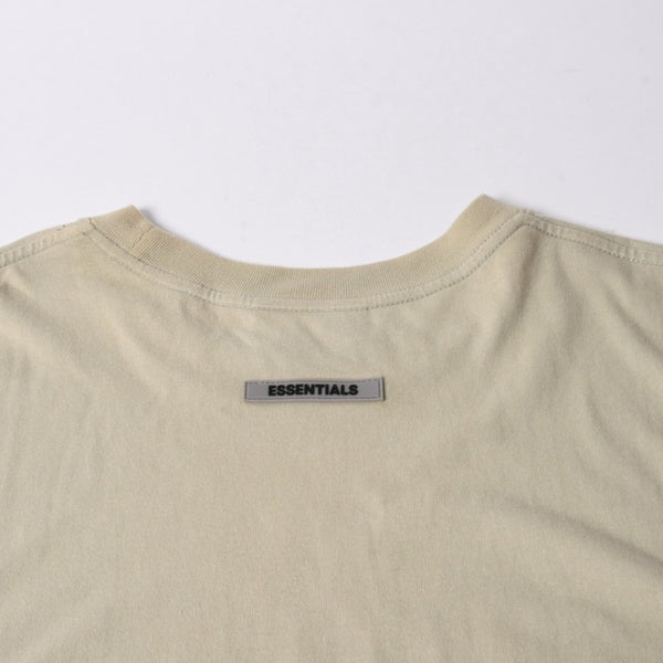 ESSENTIALS エッセンシャル FEAR OF GOD フィアオブゴッド ロゴ 半袖Tシャツ コットン アイボリー サイズXL 美品 中古 4a007429