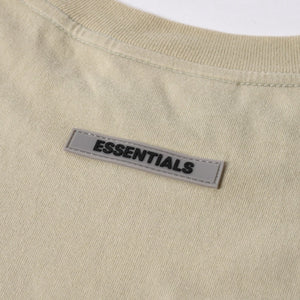 ESSENTIALS エッセンシャル FEAR OF GOD フィアオブゴッド ロゴ 半袖Tシャツ コットン アイボリー サイズXL 美品 中古 4a007429