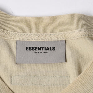 ESSENTIALS エッセンシャル FEAR OF GOD フィアオブゴッド ロゴ 半袖Tシャツ コットン アイボリー サイズXL 美品 中古 4a007429