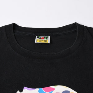 A BATHING APE アベイシングエイプ BAPE ベイプ 半袖 Tシャツ マルチカモ柄 サイズ3XLブラック 美品 中古 4a007403