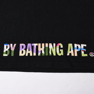 A BATHING APE アベイシングエイプ BAPE ベイプ 半袖 Tシャツ マルチカモ柄 サイズ3XLブラック 美品 中古 4a007403