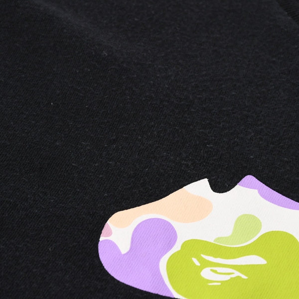 A BATHING APE アベイシングエイプ BAPE ベイプ 半袖 Tシャツ マルチカモ柄 サイズ3XLブラック 美品 中古 4a007403