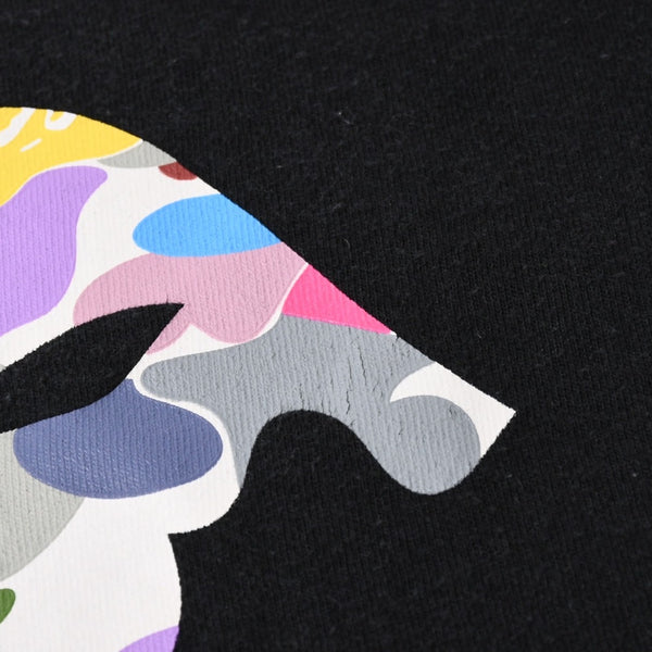 A BATHING APE アベイシングエイプ BAPE ベイプ 半袖 Tシャツ マルチカモ柄 サイズ3XLブラック 美品 中古 4a007403