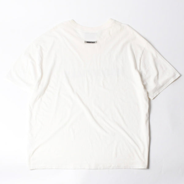 ESSENTIALS エッセンシャル FEAR OF GOD フィアオブゴッド ロゴ 半袖Tシャツ コットン ホワイト ブラック サイズXL 良品 中古 4a007428