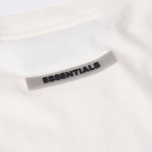 ESSENTIALS エッセンシャル FEAR OF GOD フィアオブゴッド ロゴ 半袖Tシャツ コットン ホワイト ブラック サイズXL 良品 中古 4a007428