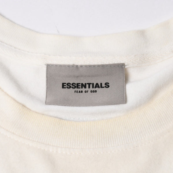 ESSENTIALS エッセンシャル FEAR OF GOD フィアオブゴッド ロゴ 半袖Tシャツ コットン ホワイト ブラック サイズXL 良品 中古 4a007428