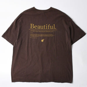 THE HUNDREDS ザ ハンドレッズ 半袖 Tシャツ サイズ3XL プリント ブラウン コットン 美品 中古 4a007397