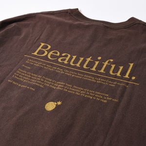 THE HUNDREDS ザ ハンドレッズ 半袖 Tシャツ サイズ3XL プリント ブラウン コットン 美品 中古 4a007397