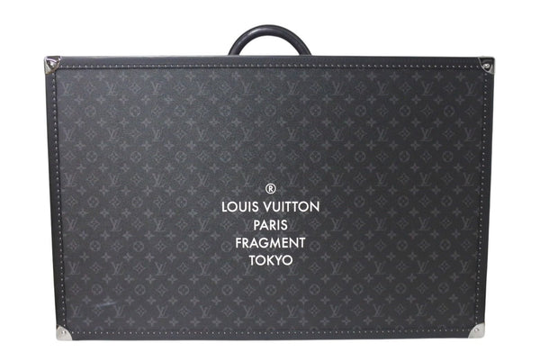 Very Good Condition LOUIS VUITTON × FRAGMENT Louis Vuitton Fragment Trunk Alzer 80 Monogram Eclipse Black PVC Leather Hiroshi Fujiwara Used 4c053246
