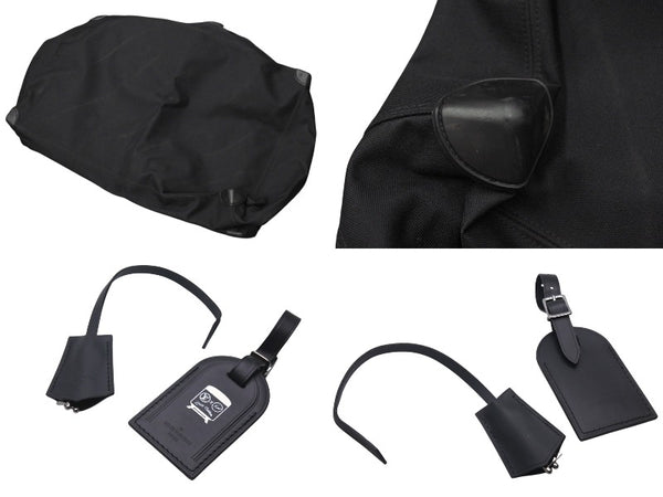 Very Good Condition LOUIS VUITTON × FRAGMENT Louis Vuitton Fragment Trunk Alzer 80 Monogram Eclipse Black PVC Leather Hiroshi Fujiwara Used 4c053246