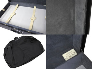 Very Good Condition LOUIS VUITTON × FRAGMENT Louis Vuitton Fragment Trunk Alzer 80 Monogram Eclipse Black PVC Leather Hiroshi Fujiwara Used 4c053246