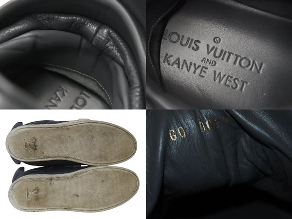 LOUIS VUITTON KANYEWEST Kanye West Dons 09AW Leather Sneakers Gray Size 8 1/2 Good Used 4c053329