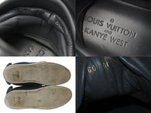 Load image into Gallery viewer, LOUIS VUITTON ルイヴィトン KANYEWEST カニエウェスト ドンズ 09AW レザー スニーカー グレー サイズ8 1/2 良品 中古 4c053329