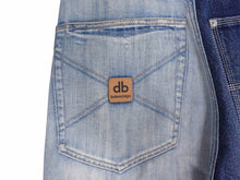 画像をギャラリービューアに読み込む, BALENCIAGA バレンシアガ 22SS JEAN 50/50 デニムパンツ ジーンズ 662758 サイズXXS 2トーン ドッキング 刺繍ロゴ 良品 中古 4c053545