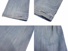画像をギャラリービューアに読み込む, BALENCIAGA バレンシアガ 22SS JEAN 50/50 デニムパンツ ジーンズ 662758 サイズXXS 2トーン ドッキング 刺繍ロゴ 良品 中古 4c053545