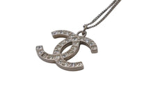 Load image into Gallery viewer, CHANEL シャネル ネックレス ココマーク アクセサリー 13P刻印 メタル スクエアストーン シルバー 5.6g 美品 中古 4c053612