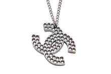 Load image into Gallery viewer, 極美品 CHANEL シャネル ココマーク パンチング ネックレス 12g 03P メタル シルバー ロゴ アクセサリー 美品 中古 4c060917