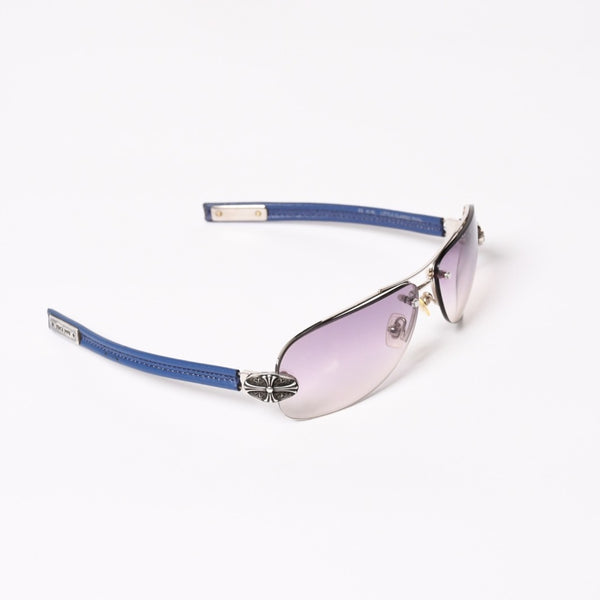 CHROME HEARTS クロムハーツ LITTLE CLASSIC OVAL リトルクラシックオーバルクロス サングラス SS-IRL シルバー925 美品 中古 4a004542