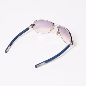 CHROME HEARTS クロムハーツ LITTLE CLASSIC OVAL リトルクラシックオーバルクロス サングラス SS-IRL シルバー925 美品 中古 4a004542