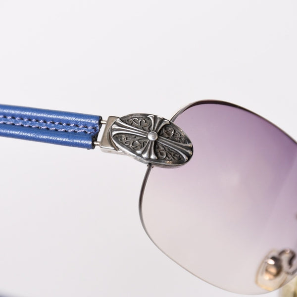 CHROME HEARTS クロムハーツ LITTLE CLASSIC OVAL リトルクラシックオーバルクロス サングラス SS-IRL シルバー925 美品 中古 4a004542