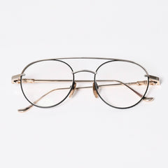 CHROME HEARTS クロムハーツ ORALGAMI Ⅱ オーラルガミ Ⅱ 伊達メガネ アイウェア CHクロス装飾 メタル GP 美品 中古 4a004526