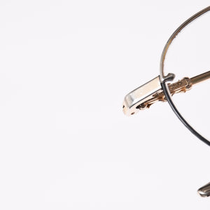 CHROME HEARTS クロムハーツ ORALGAMI Ⅱ オーラルガミ Ⅱ 伊達メガネ アイウェア CHクロス装飾 メタル GP 美品 中古 4a004526
