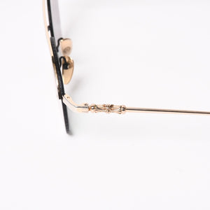CHROME HEARTS クロムハーツ ORALGAMI Ⅱ オーラルガミ Ⅱ 伊達メガネ アイウェア CHクロス装飾 メタル GP 美品 中古 4a004526