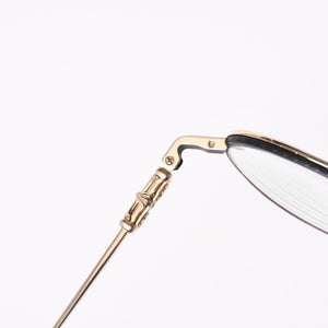 CHROME HEARTS クロムハーツ ORALGAMI Ⅱ オーラルガミ Ⅱ 伊達メガネ アイウェア CHクロス装飾 メタル GP 美品 中古 4a004526
