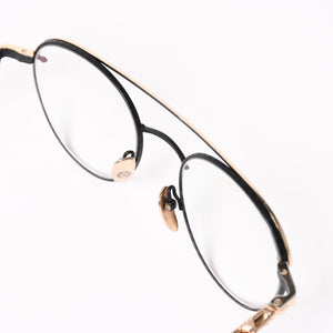 CHROME HEARTS クロムハーツ ORALGAMI Ⅱ オーラルガミ Ⅱ 伊達メガネ アイウェア CHクロス装飾 メタル GP 美品 中古 4a004526