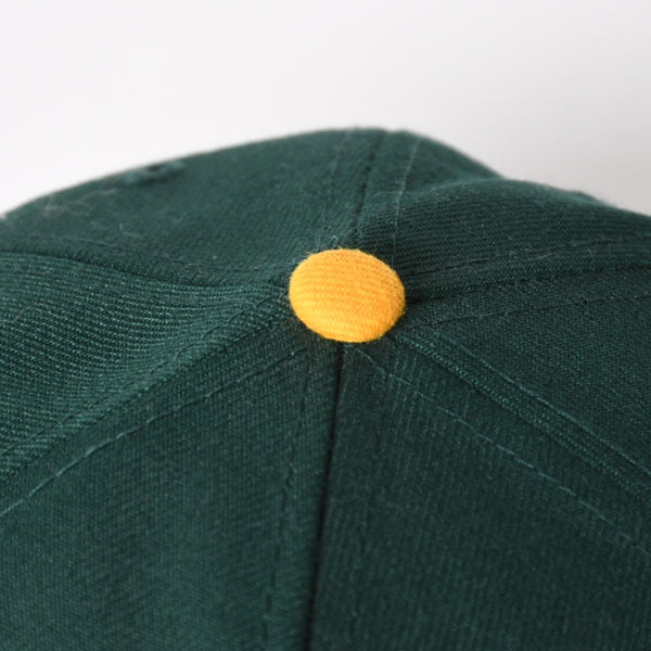 NEW ERA ニューエラ A’s キャップ サイズ7 4/1 57.7cm グリーン イエロー MLB オンフィールド オークランド・アスレチックス 美品 中古 4a004492