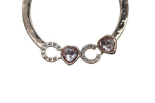 Load image into Gallery viewer, CHANEL シャネル I LOVE COCO ハートストーン ピアス 重量約13g B22B刻印 メタル ラインストーン ゴールド 両耳用 美品 中古 4c063557