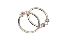 Load image into Gallery viewer, CHANEL シャネル I LOVE COCO ハートストーン ピアス 重量約13g B22B刻印 メタル ラインストーン ゴールド 両耳用 美品 中古 4c063557