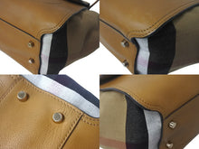 Load image into Gallery viewer, 極美品 BURBERRY バーバリー ショルダーバッグ 2WAYバッグ MEDIUM MRCOURT SADDLE BROWN 3992188 ブラウン レザー 3992188 ゴールド金具 中古 4c064930