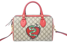 Load image into Gallery viewer, GUCCI グッチ ハンドバッグ エンブロイダリー ブラウン 409529 美品 中古 4c065420