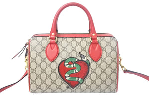 GUCCI グッチ ハンドバッグ エンブロイダリー ブラウン 409529 美品 中古 4c065420