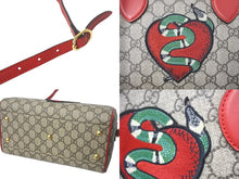 Load image into Gallery viewer, GUCCI グッチ ハンドバッグ エンブロイダリー ブラウン 409529 美品 中古 4c065420