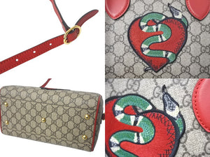 GUCCI グッチ ハンドバッグ エンブロイダリー ブラウン 409529 美品 中古 4c065420