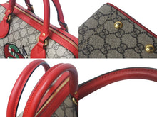 Load image into Gallery viewer, GUCCI グッチ ハンドバッグ エンブロイダリー ブラウン 409529 美品 中古 4c065420