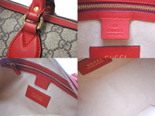 Load image into Gallery viewer, GUCCI グッチ ハンドバッグ エンブロイダリー ブラウン 409529 美品 中古 4c065420