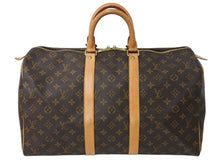 Load image into Gallery viewer, LOUIS VUITTON ルイ ヴィトン キーポル45 ボストンバッグ M41428 モノグラムキャンバス ブラウン 美品 中古 4c066034