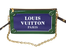 Load image into Gallery viewer, 極美品 LOUIS VUITTON ルイ ヴィトン レキシントンポーチ ショルダーバッグ M23435 ブラウン ブルー グリーン 美品 中古 4c066220