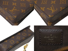 Load image into Gallery viewer, 極美品 LOUIS VUITTON ルイ ヴィトン レキシントンポーチ ショルダーバッグ M23435 ブラウン ブルー グリーン 美品 中古 4c066220